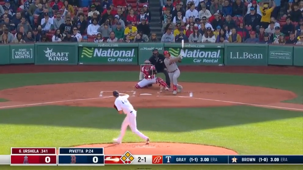 Angels' Gio Urshela destroys a GRAND SLAM over the Green Monster at Fenway Park