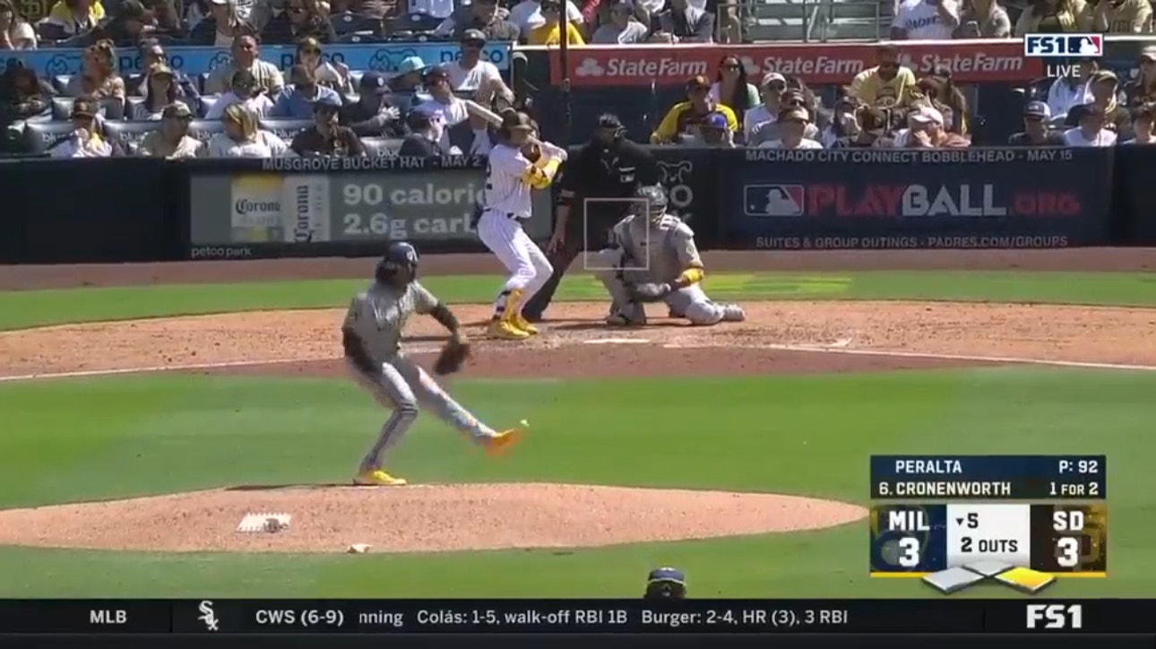 Padres' Jake Cronenworth belts a two-run shot to take the lead vs. the Brewers
