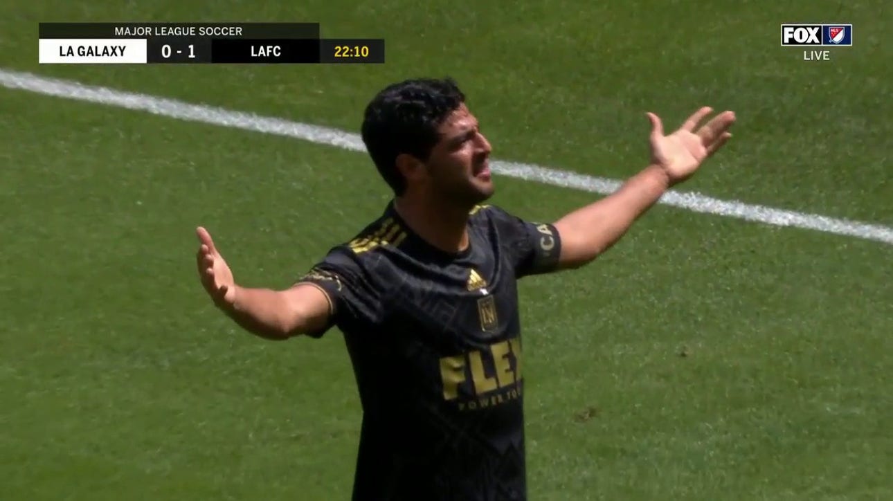 Carlos Vela scores an ABSURD goal to give LAFC an early 1-0 lead over L.A. Galaxy