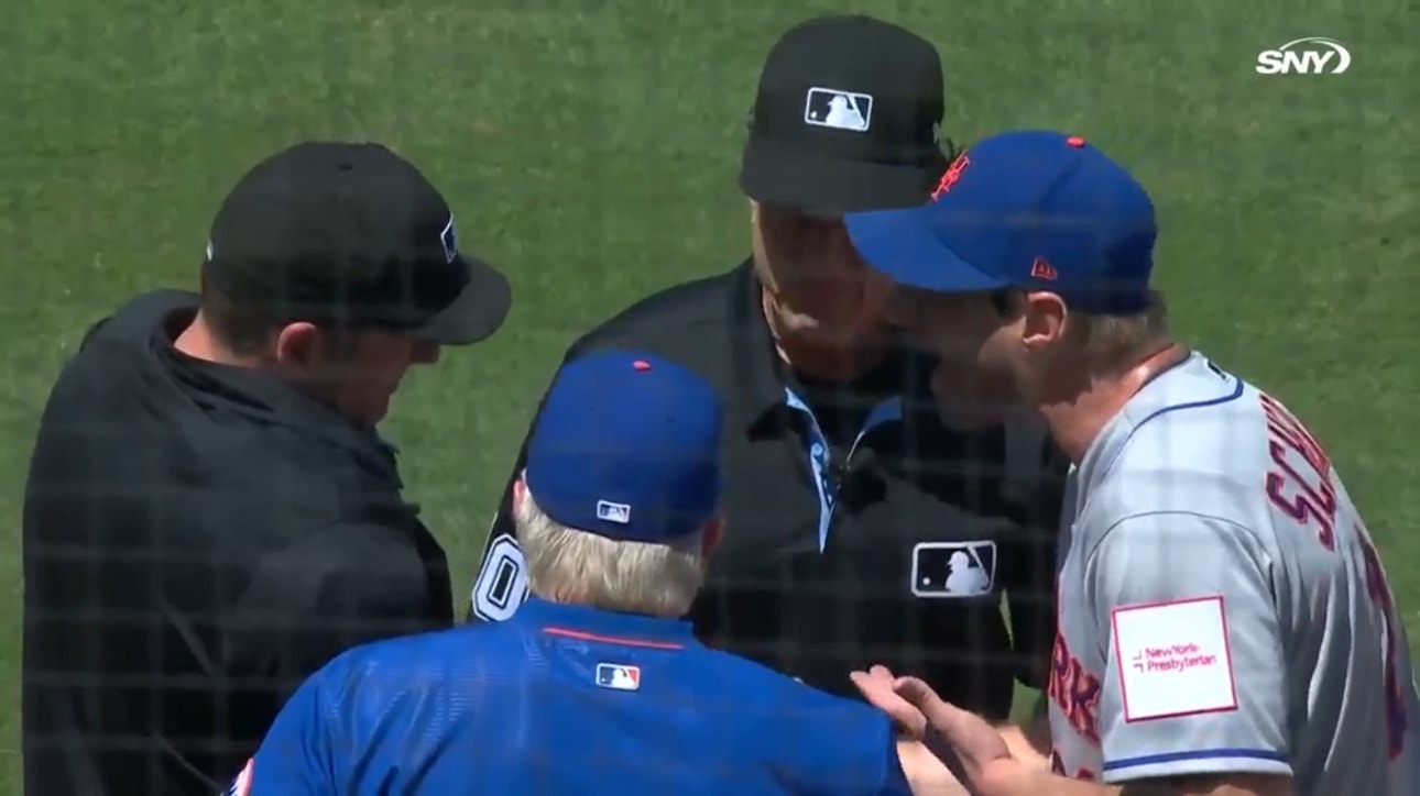 Mets Max Scherzer is ejected for arguing with umpires on sticky substance