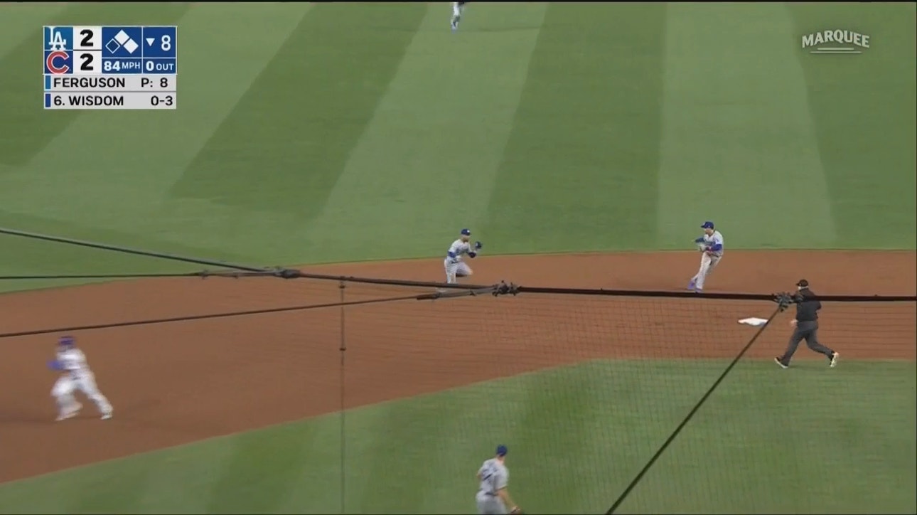 Mookie Betts, Dodgers pull off impressive double-play sequence against Cubs