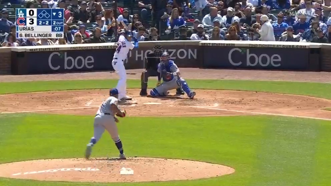 Trey Mancini and Cody Bellinger hit back-to-back home runs to give the Cubs a 5-0 lead over the Dodgers