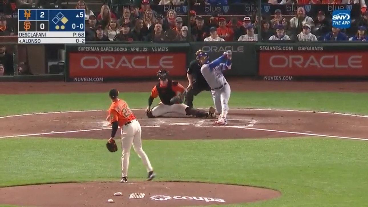 Mets' Pete Alonso goes deep vs. the Giants, becoming the first MLB player to hit 10 home runs this season