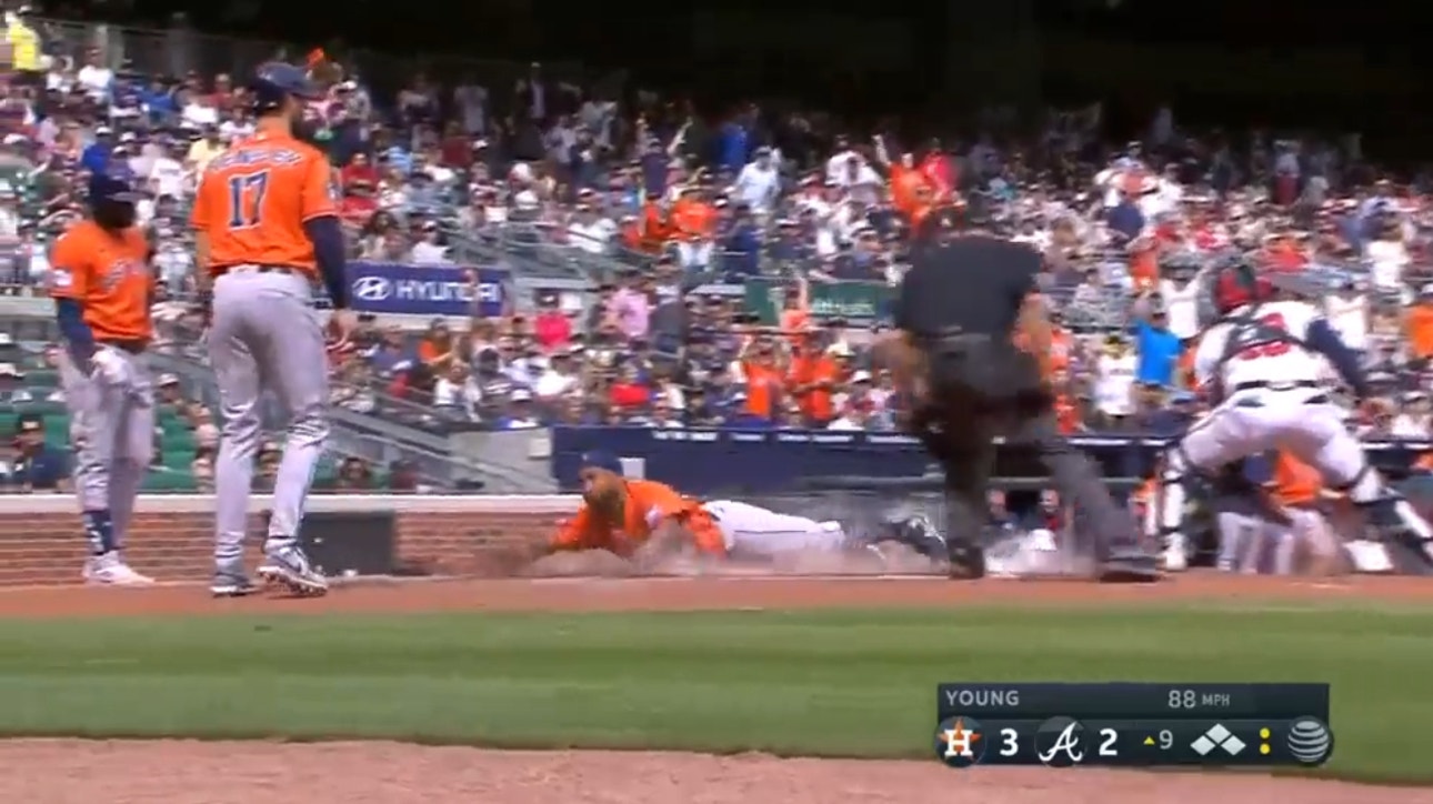 Astros' Corey Julks, Alex Bregman deliver clutch singles in the ninth to help Houston sweep the series against the Braves