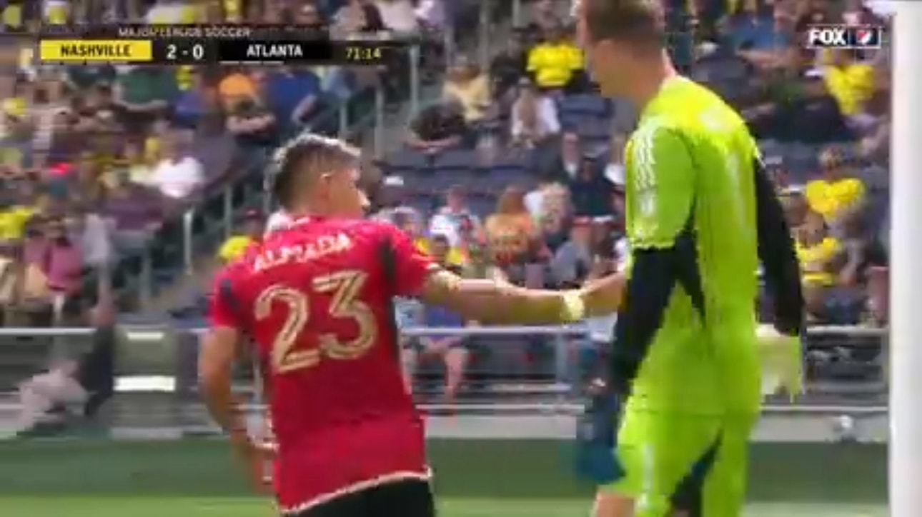 Atlanta scores on a Thiago Almada penalty kick after Matheus Rossetto draws a penalty