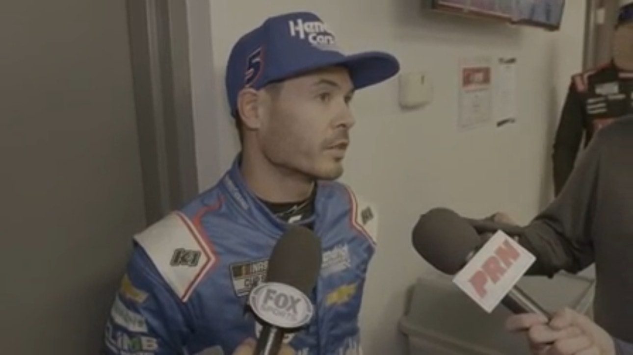 Kyle Larson gives his thoughts on the damage to his car in the Talladega crash and why he feels lucky