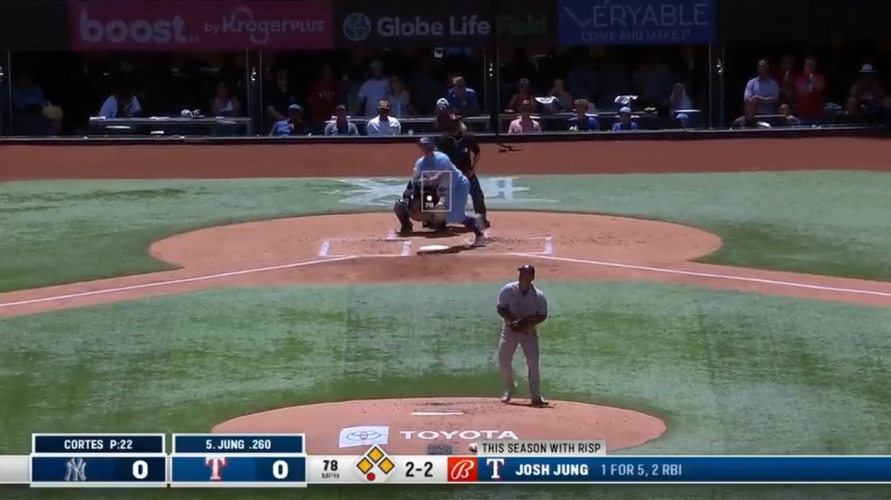 Rangers' Josh Jung crushes his first career grand slam in the first inning against the Yankees