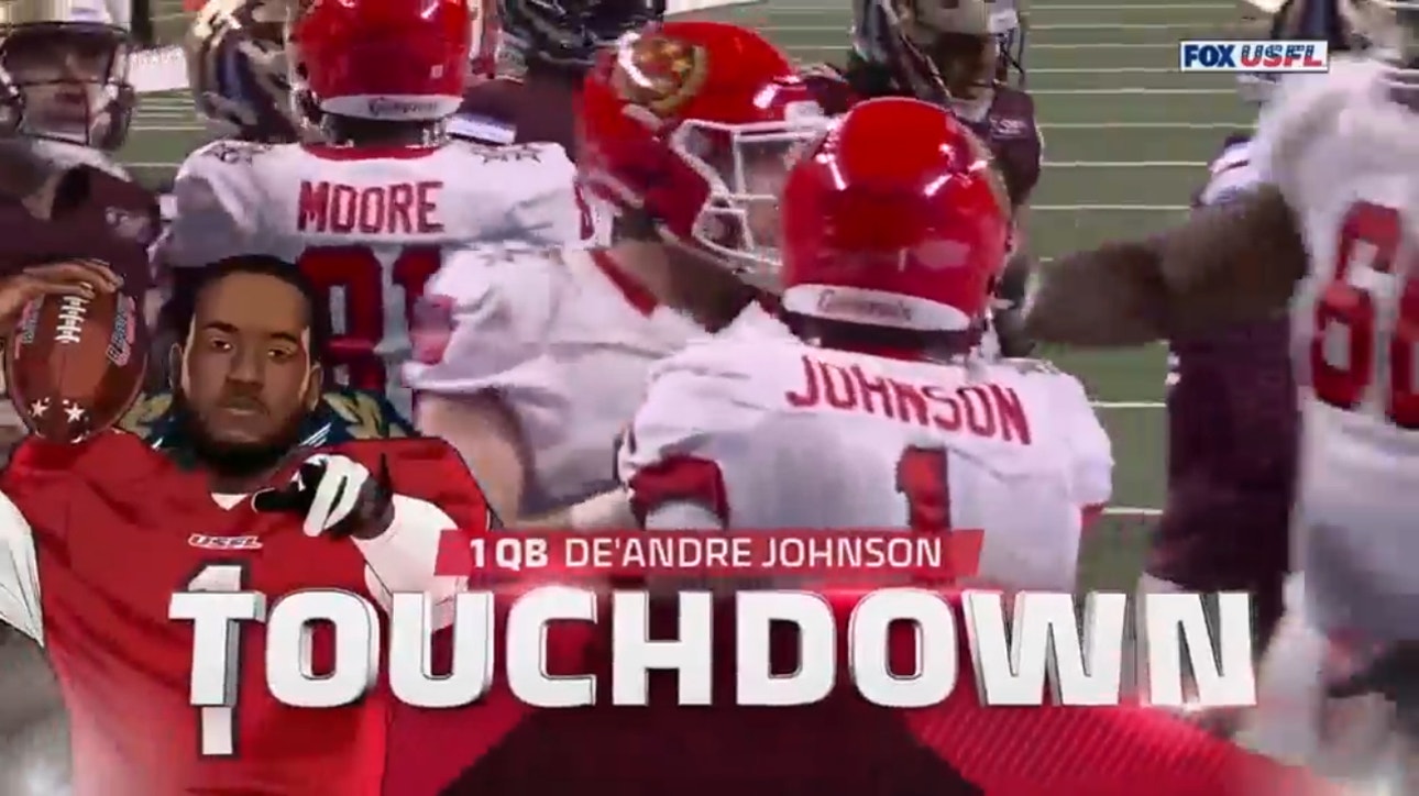 After a 71-yard rushing play, De'Andre Johnson runs it in for a nine-yard Generals' touchdown vs. Panthers