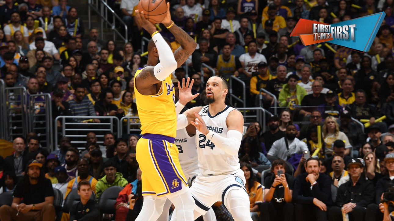 Should Dillon Brooks regret trash talking LeBron in Lakers win vs. Grizzlies? | FIRST THINGS FIRST