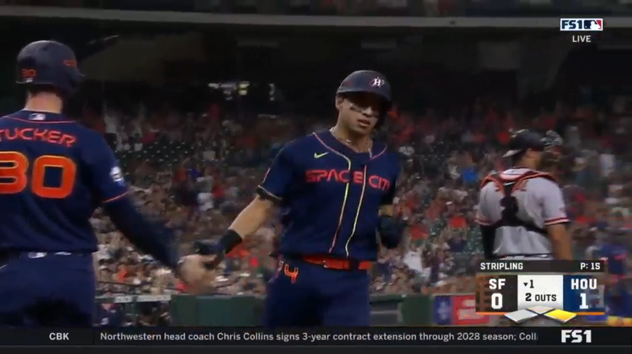 José Abreu's RBI single gives the Astros an early lead vs. Giants