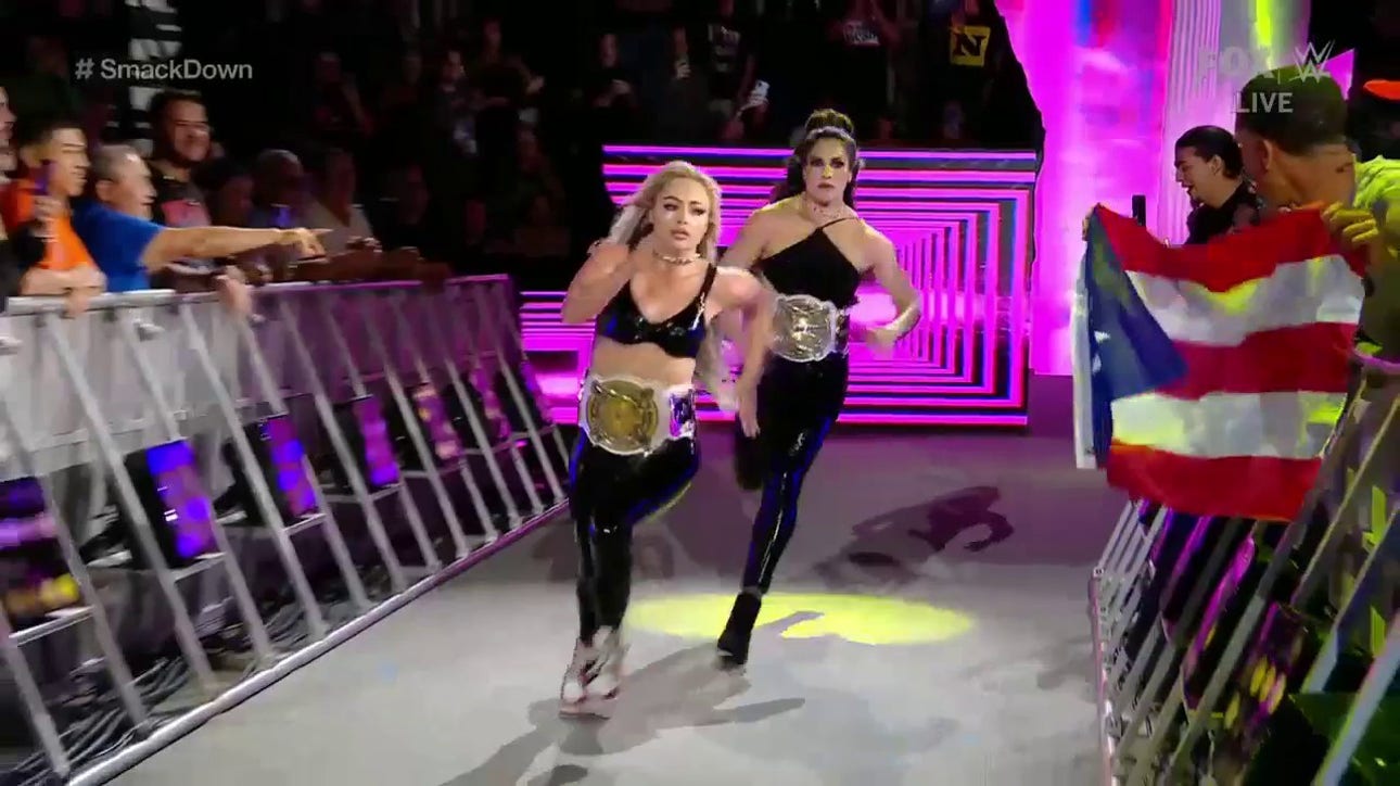 Liv Morgan, Raquel Rodriguez and Bianca Belair clear out Damage CTRL ahead of WWE Backlash