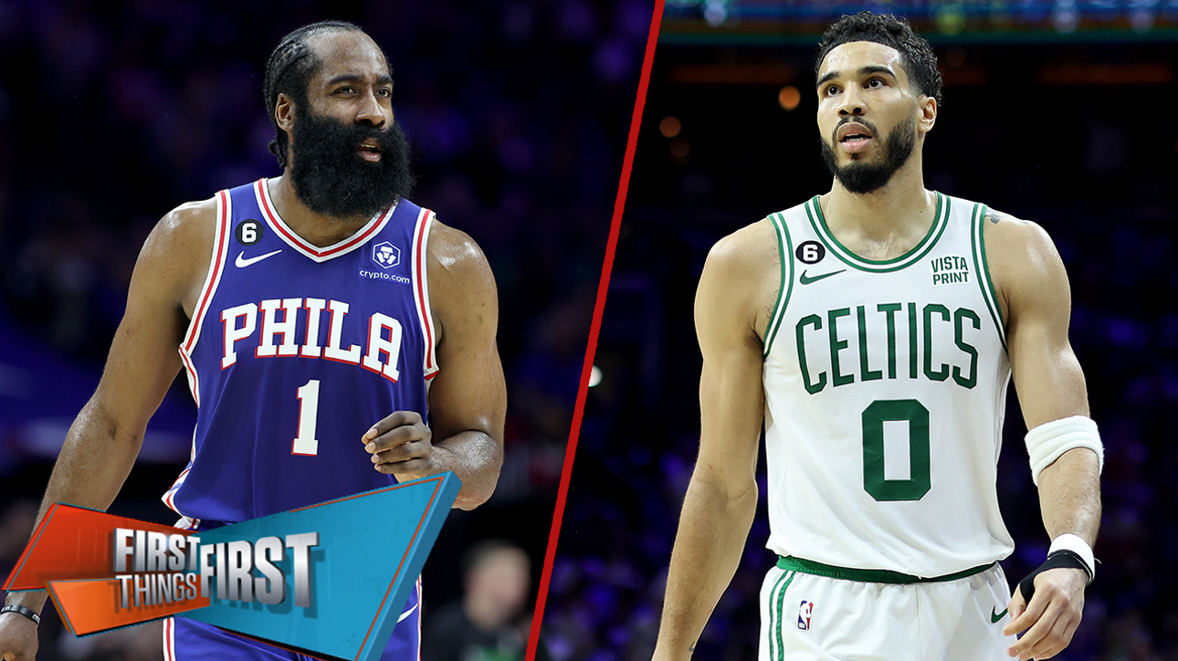 Jayson Tatum, Celtics face James Harden & 76ers tonight in pivotal Game 5 | FIRST THINGS FIRST