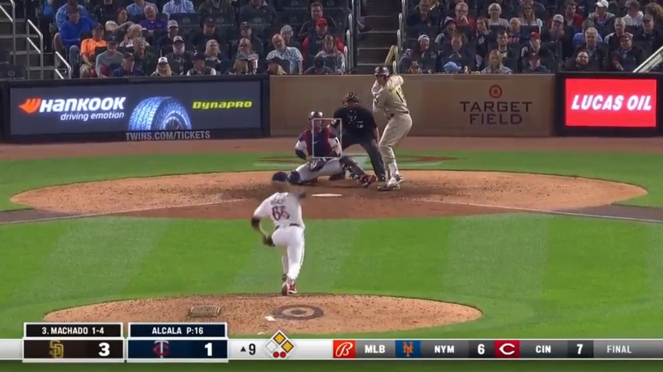 Manny Machado muscles a three-run homer to put a bow on  the Padres' win over the Twins