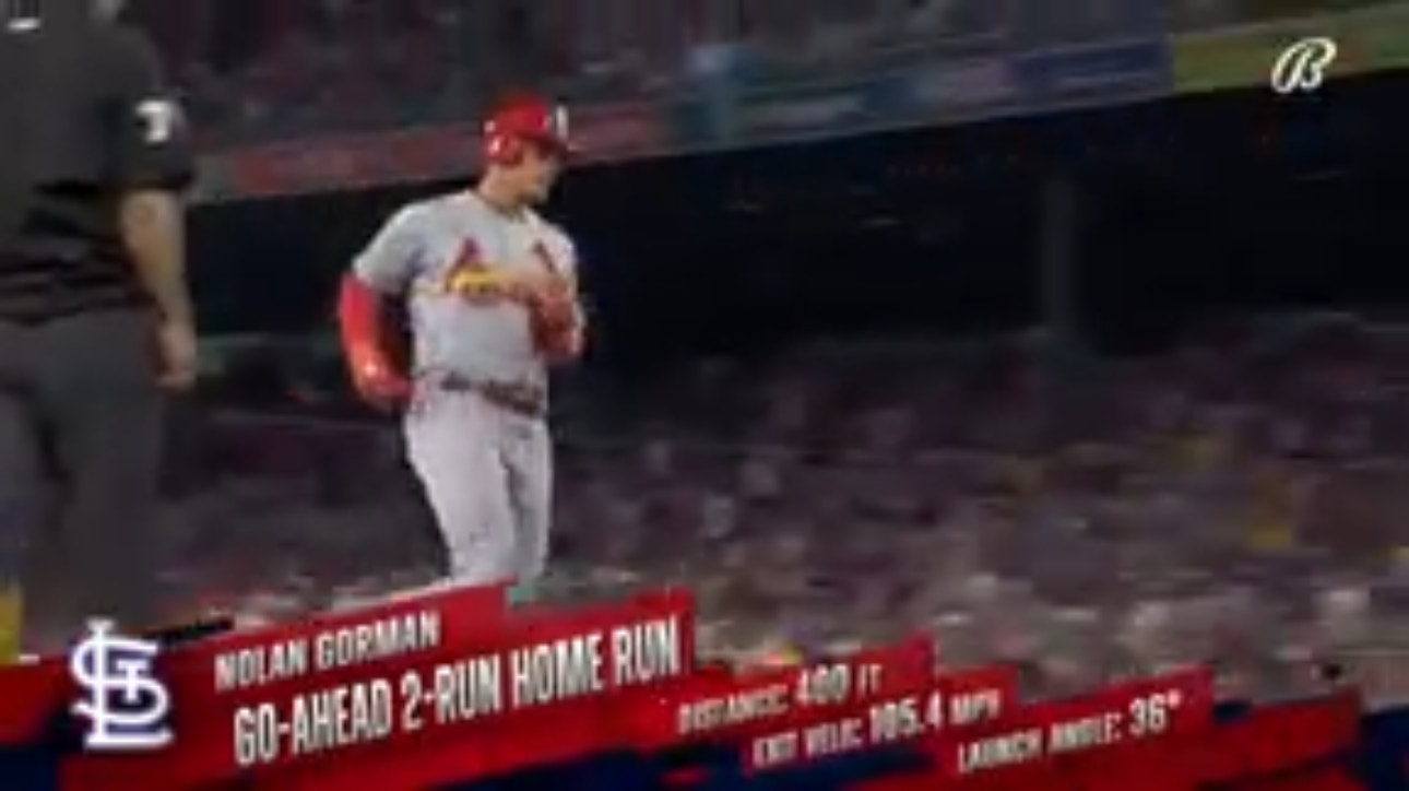 Nolan Gorman crushes a go-ahead home run in the ninth inning of the Cardinals' 8-6 victory over the Red Sox