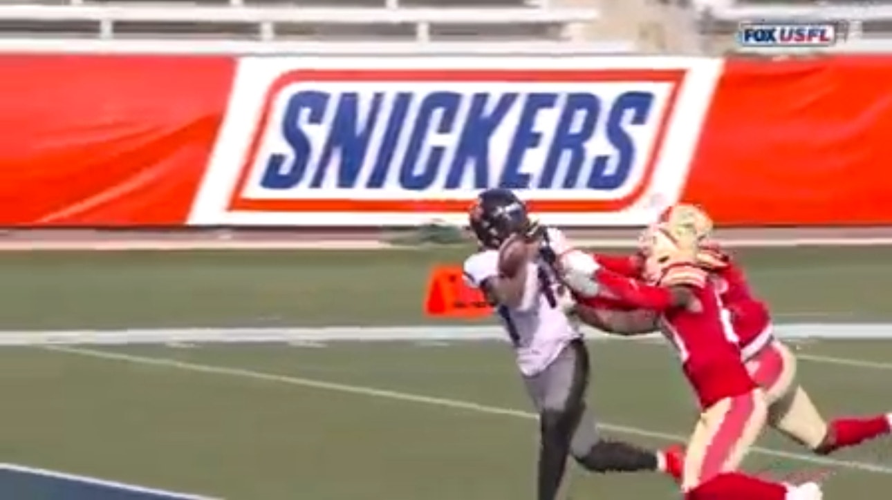 Gamblers' Terry Wilson connects with Anthony Ratliff-Williams for a BEAUTIFUL 50-yard touchdown