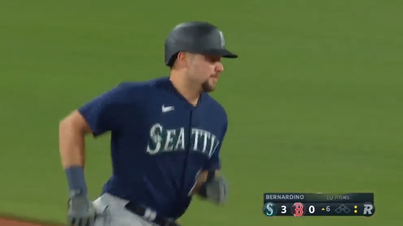 Cal Raleigh tallies his second home run vs. Red Sox and Mariners take 5-0 lead