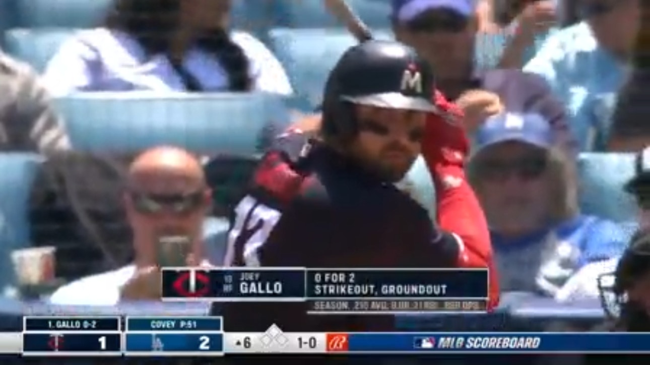 Twins' Joey Gallo cranks a solo home run to tie the game against the Dodgers