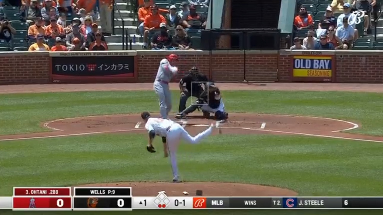Angels' Shohei Ohtani smashes a solo homer to take an early lead over the Orioles 