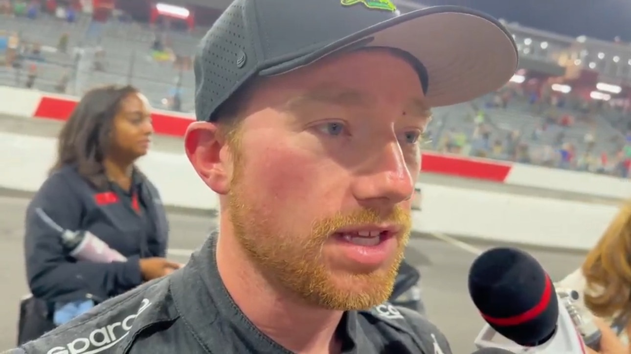 Tyler Reddick did the tire test at North Wilkesboro and explains what was different about the track tonight for the all-star race