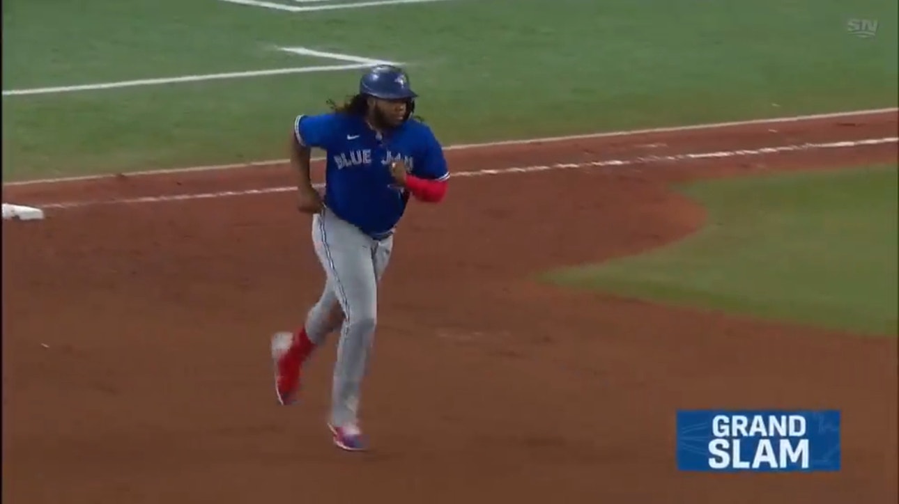 Blue Jays' Vladimir Guerrero Jr. hits a grand slam and drives in his sixth run vs. Rays