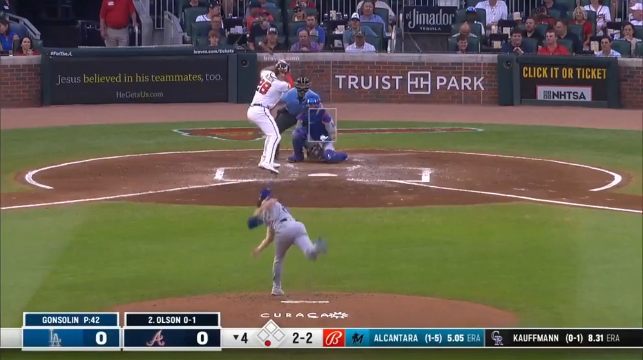 Braves' Matt Olson crushes a 456-foot home run vs. the Dodgers
