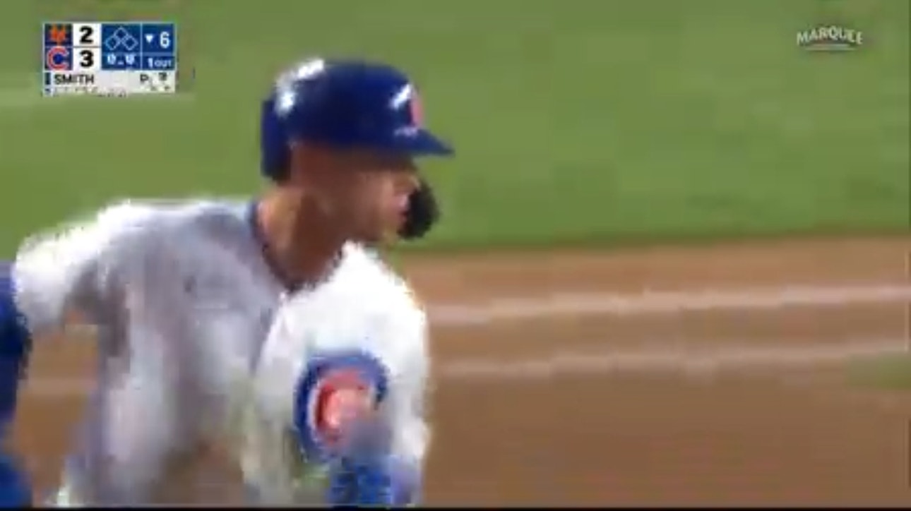 Nico Hoerner crushes a solo home run to extend the Cubs' lead over the Mets
