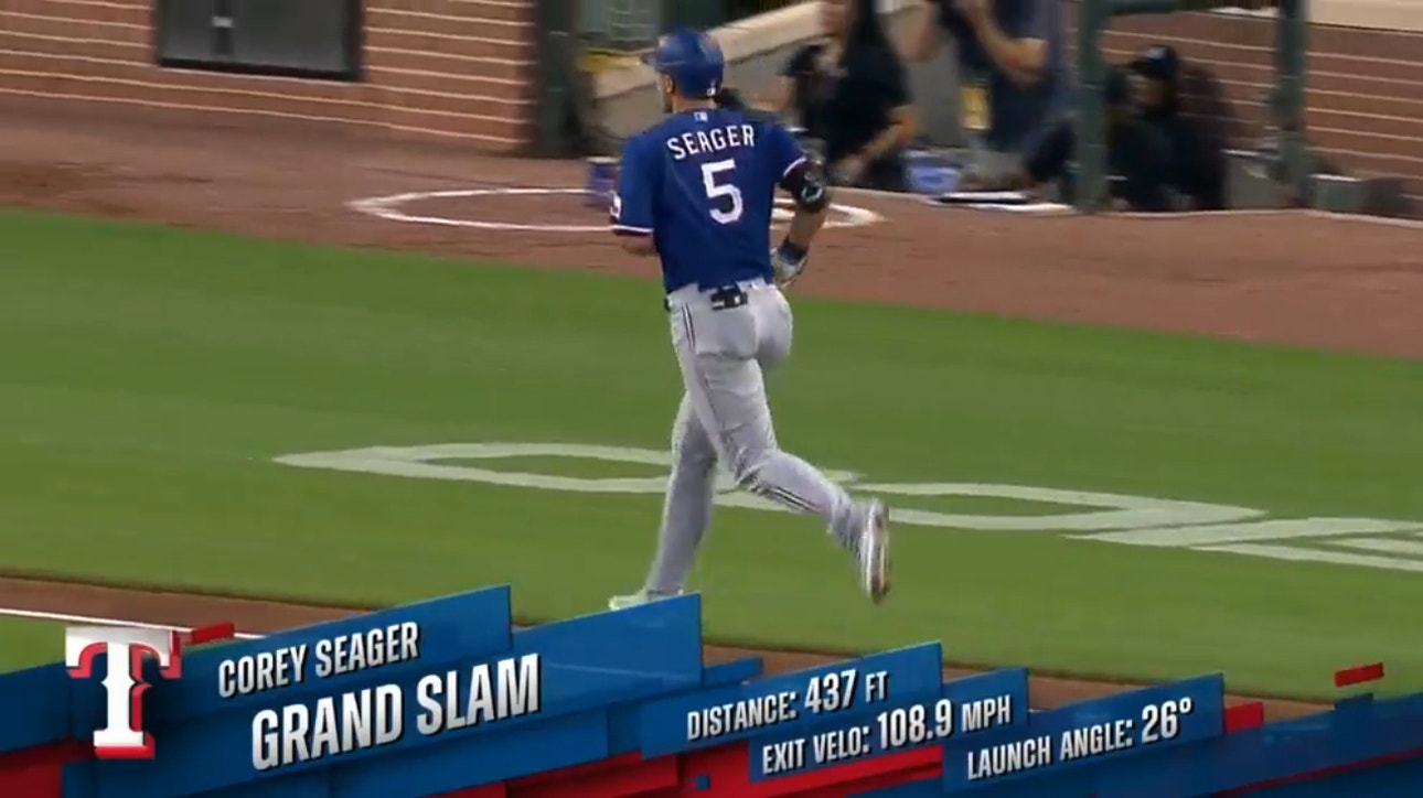Corey Seager smokes a grand slam to extend the Rangers' lead over the Orioles