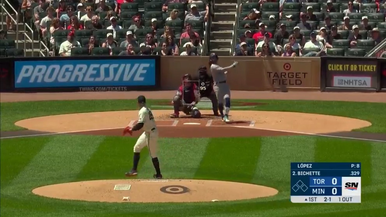 Bo Bichette CRUSHES a solo homer as the Blue Jays strike first against the Twins