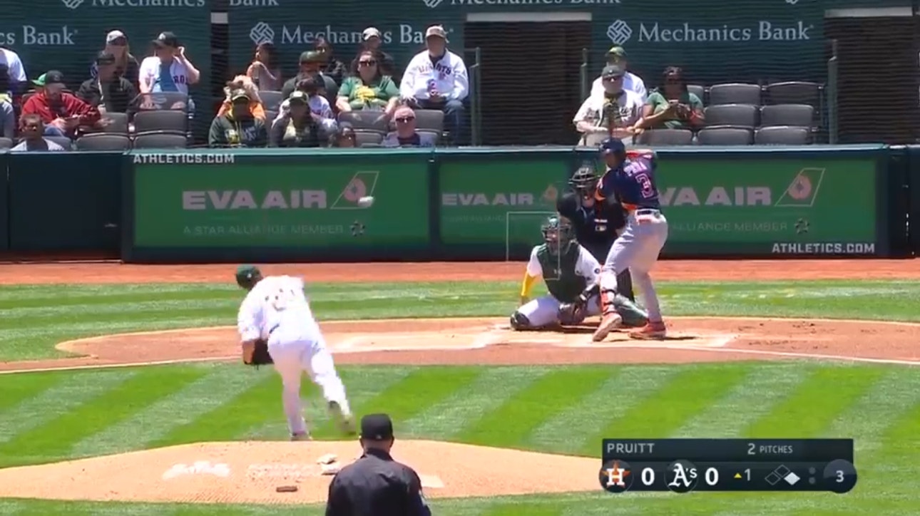 Jeremy Peña knocks a two-run homer to give the Astros an early lead over the Athletics