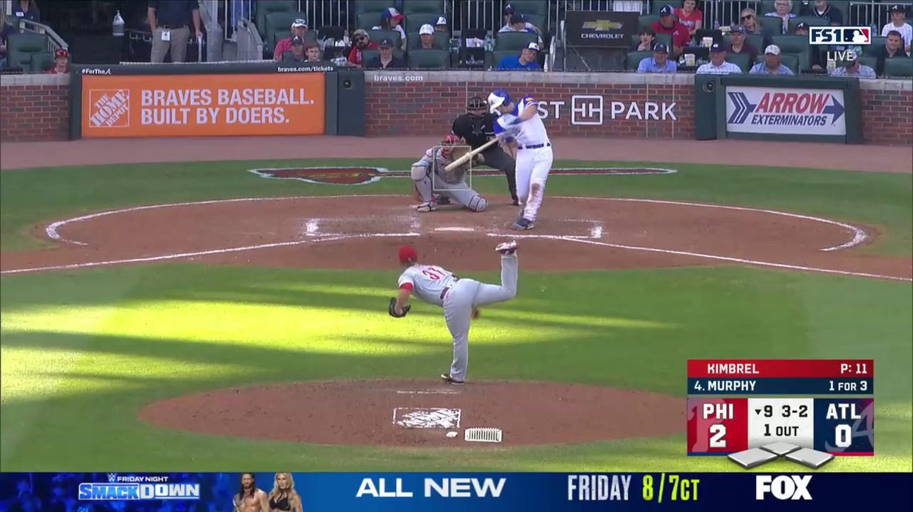 Braves' Sean Murphy hits a DEEP solo home run against the Phillies 