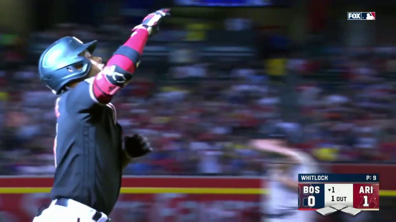 Ketel Marte crushes a solo home run, giving the Diamondbacks an early lead over the Red Sox