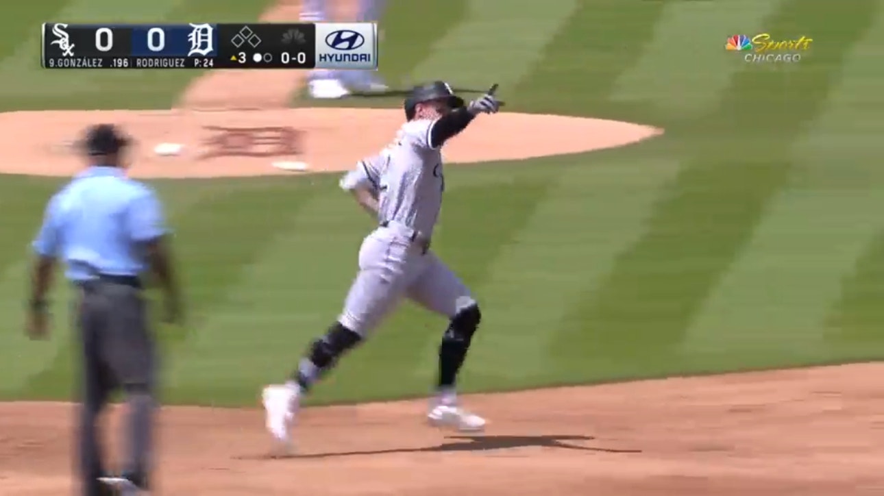 Romy González gives the White Sox an early lead after a solo home run against the Tigers