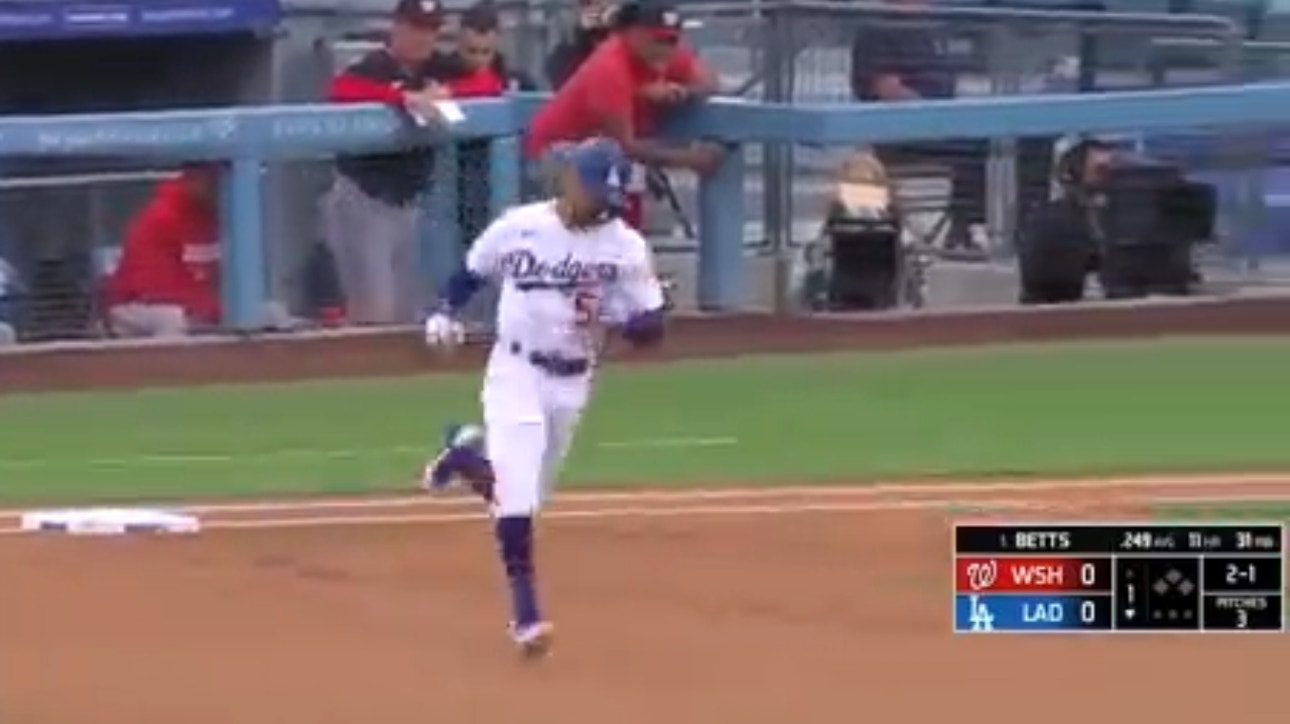 Mookie Betts and Will Smith homer in the Dodgers' first inning vs. the Nationals