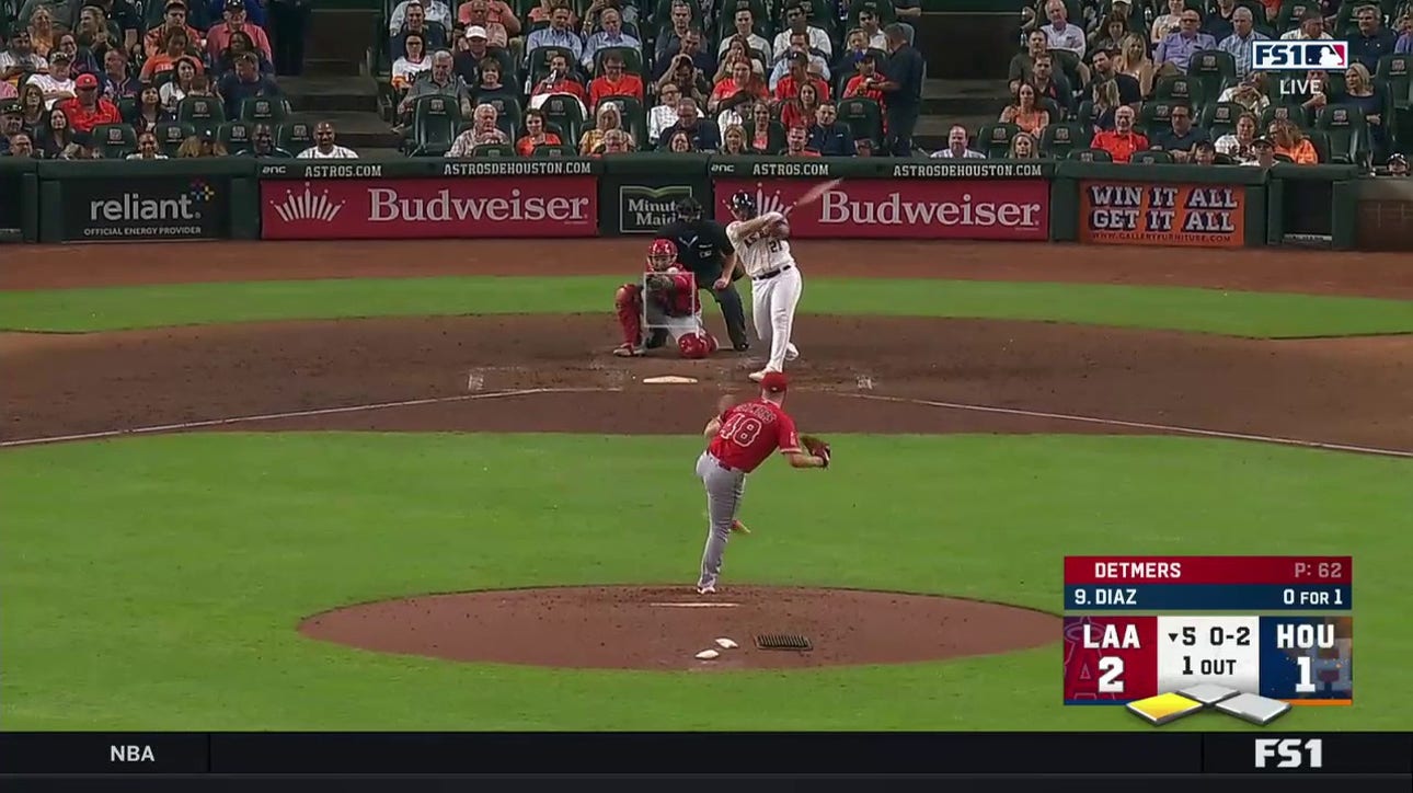 Yainer Díaz, Alex Bregman fuel Astros' fifth-inning outburst against Angels to grab lead