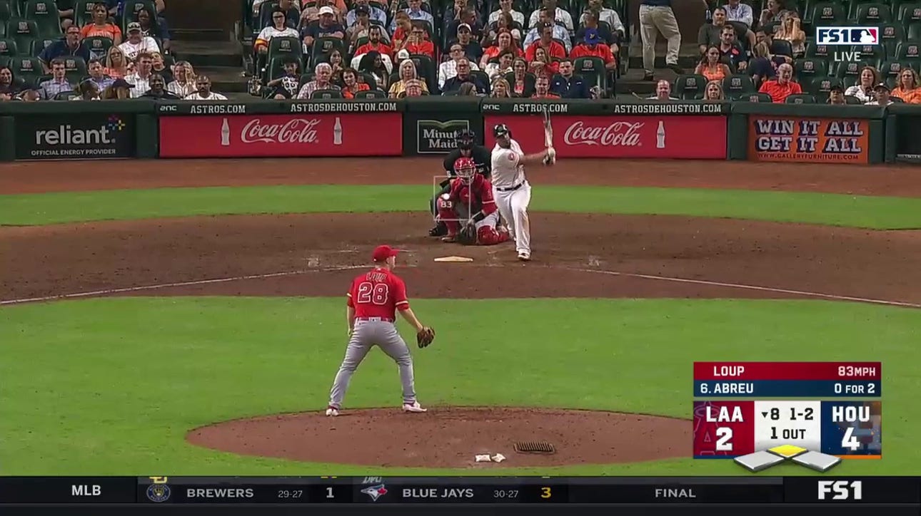 José Abreu's RBI single secures the Astros' 5-2 victory against the Angles 