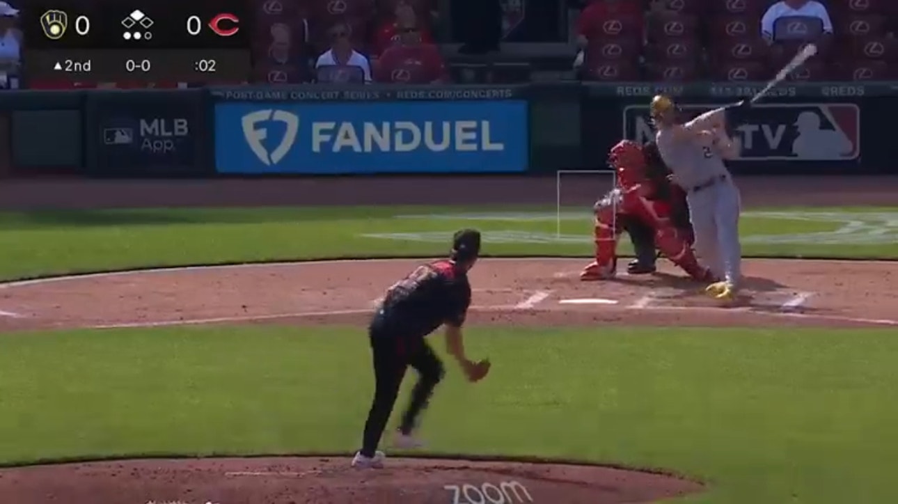 Joey Wiemer crushes a massive 432-foot two-run homer for the Brewers, grabbing an early lead against the Reds