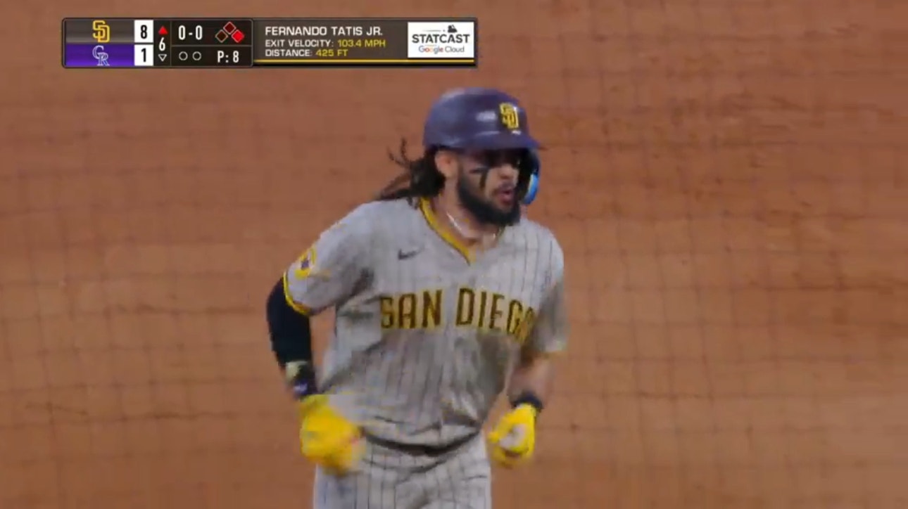 Fernando Tatis Jr. crushes a solo home run to extend the Padres' lead over the Rockies
