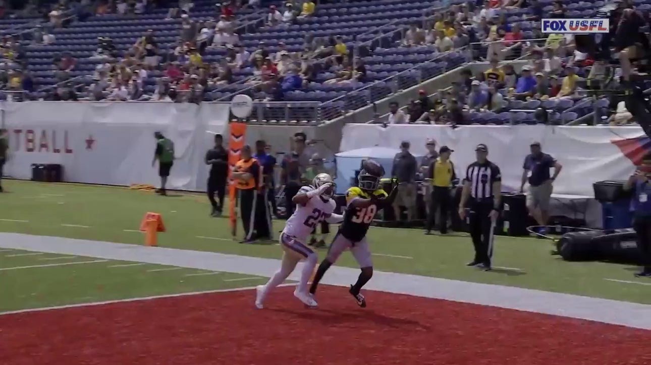 Troy Williams finds Josh Simmons on an INCREDIBLE 17-yard TD to give the Maulers an early lead over the Panthers