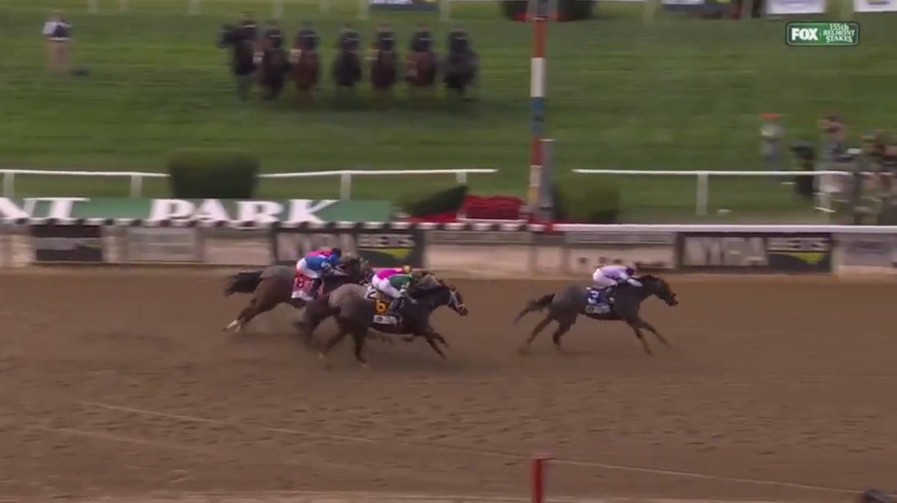 Arcangelo wins the 155th running of the Belmont Stakes