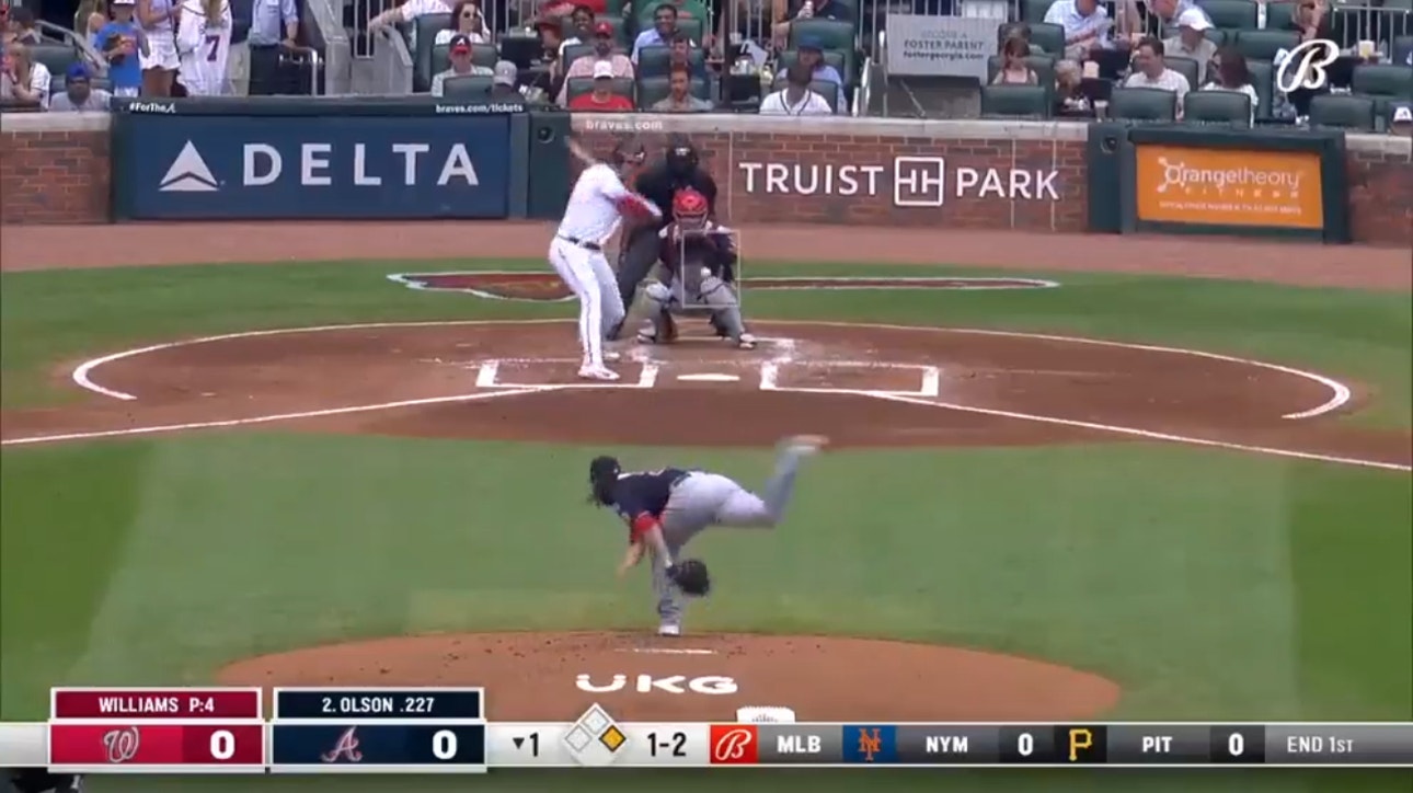 Matt Olson knocks a two-run home run to get the Braves going against the Nationals