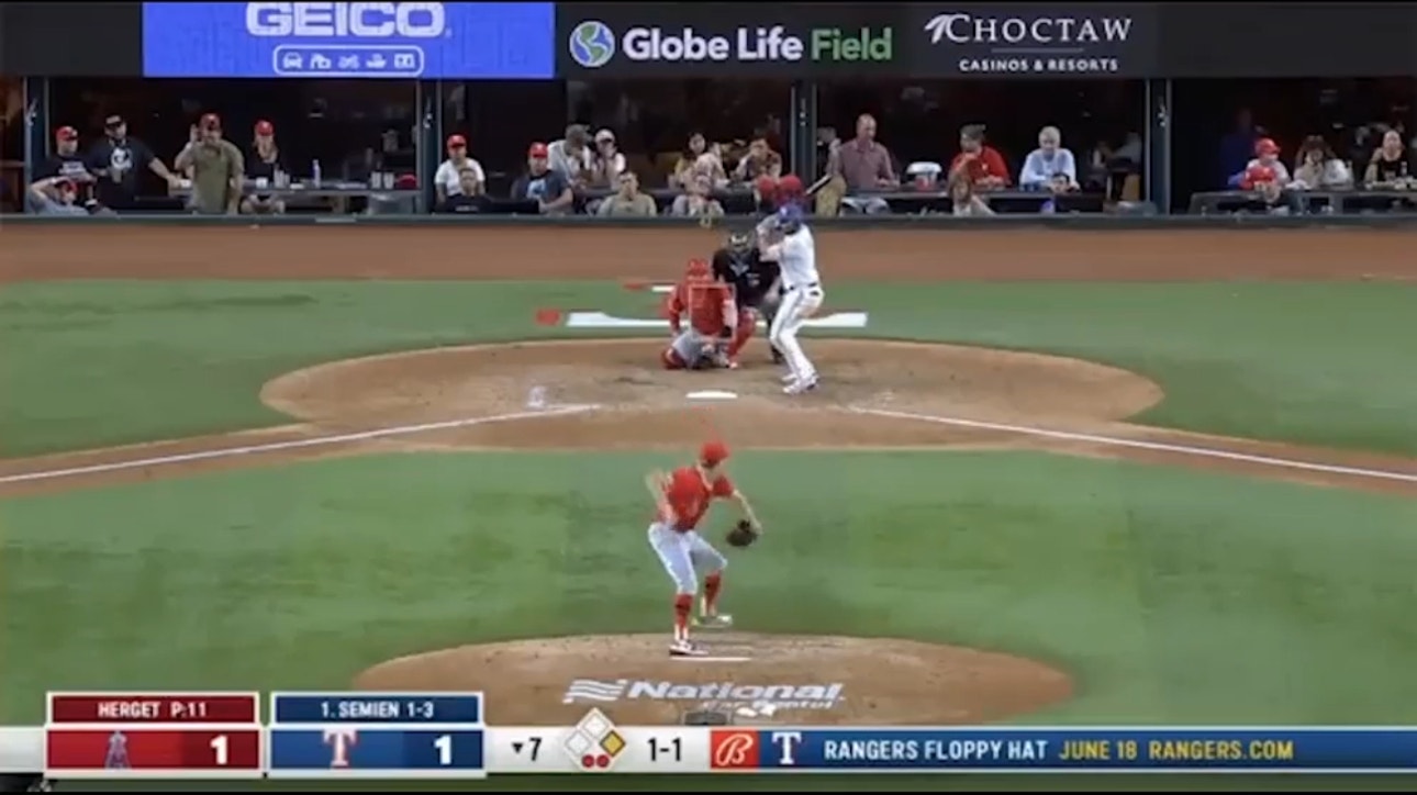 Marcus Semien and Corey Seager hit back-to-back home runs as the Rangers grab the lead over the Angels