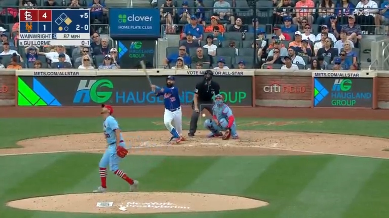 Luis Guillorme SMACKS a two-run home run to bring the Mets within one against the Cardinals