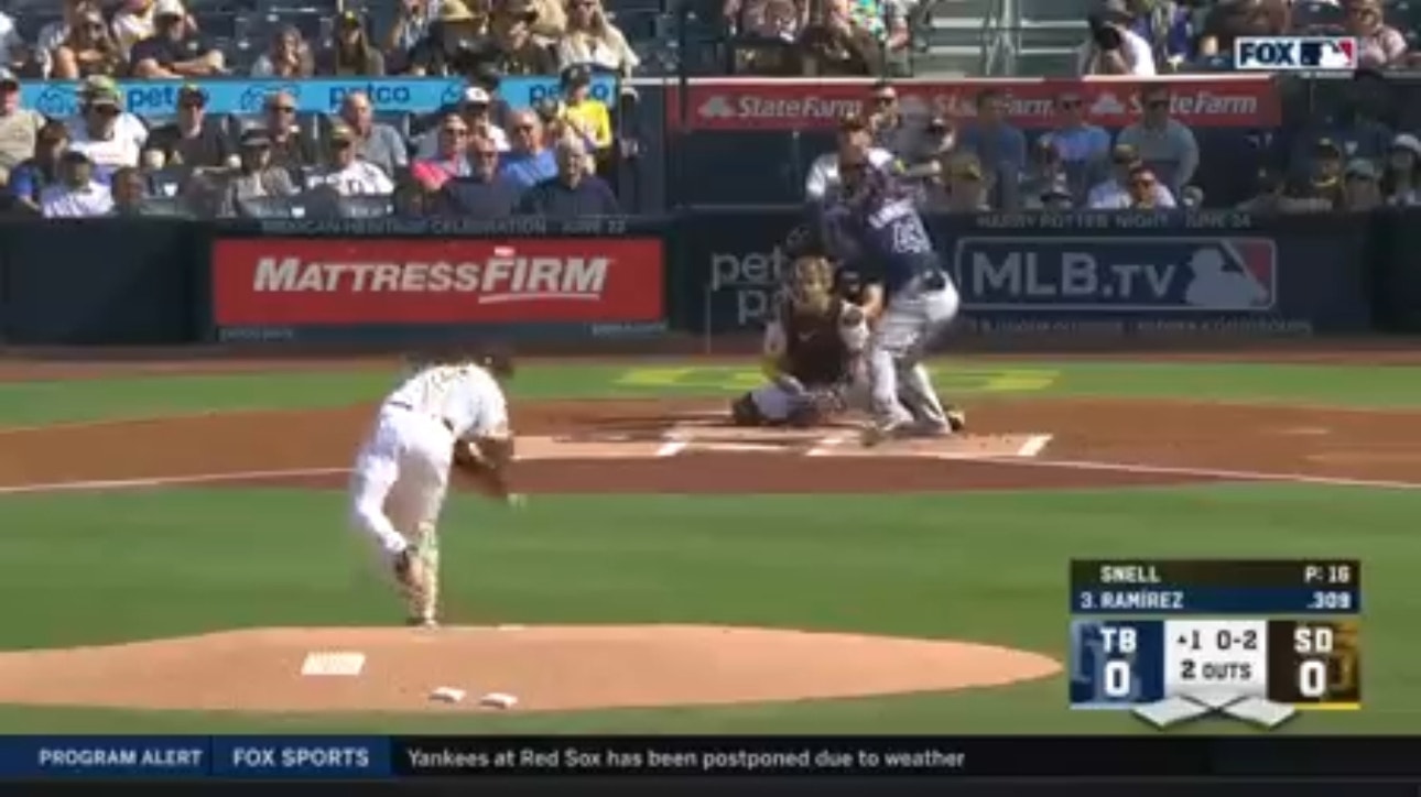 Padres' Blake Snell strikes out 12 in six shutout innings against the Rays