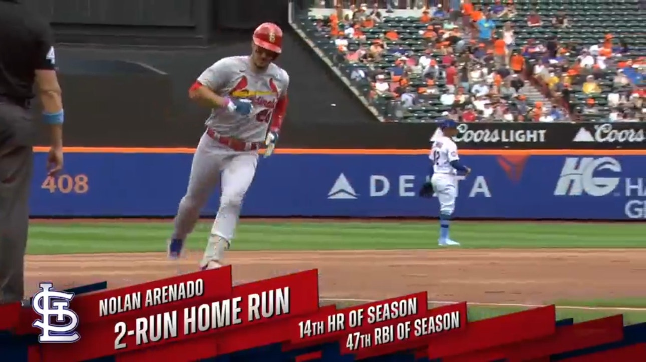 Nolan Arenado crushes a home-run giving the Cardinals an early lead over the Mets