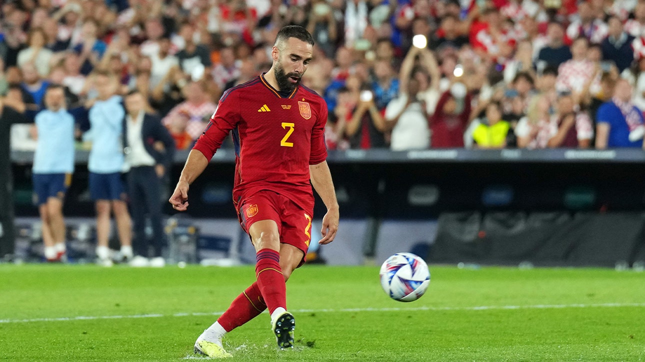 Dani Carvajal's cheeky finish helps Spain eliminate Croatia and seal a UEFA Nations League title