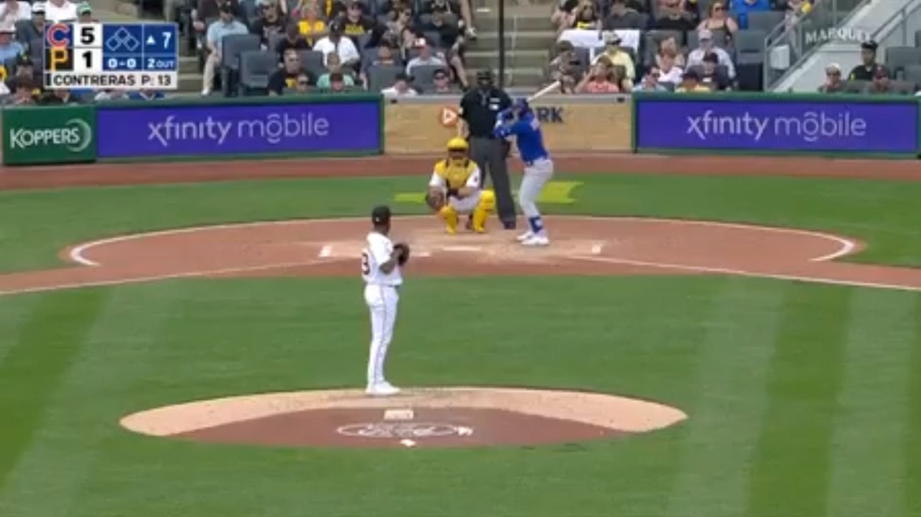 Nico Hoerner cranks a solo home run to extend the Cubs' lead over the Pirates