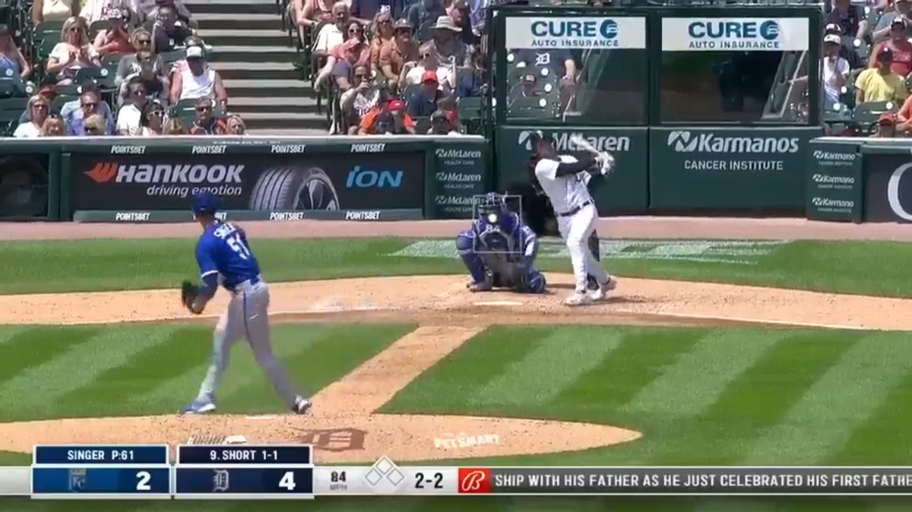 Zack Short CRUSHES a solo homer as the Tigers extend their lead over the Royals