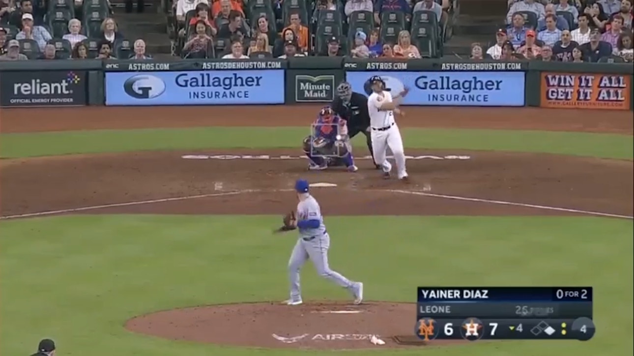 Yainer Diaz smacks a two-run homer as Astros extend lead over Mets