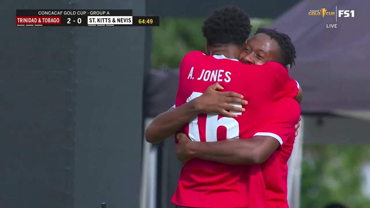 Ajani Fortune scores an outside-the-box SCREAMER as Trinidad & Tobago grabs a 2-0 lead over Saint Kitts & Nevis 