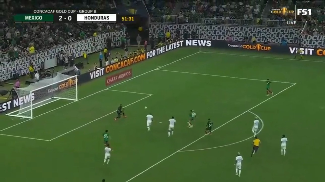 Orbelín Pineda nets an AMAZING goal to expand Mexico's lead against Honduras